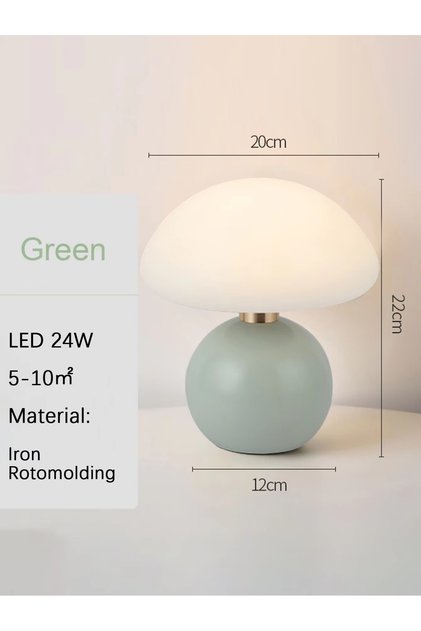 CH-01-Green WH A Pink/Orange/Red/White/Beige USB Socket Decorative Table Lamp for Room Light, Decora