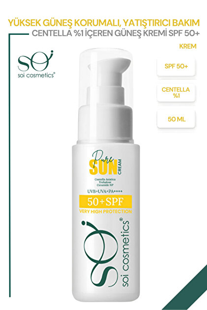 Anti-Blemish Sunscreen 50ml Spf 50+ - Water-Based, Non-Greasy, High Protection