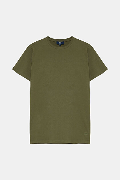 YEŞİL BİSİKLET YAKA T-SHIRT