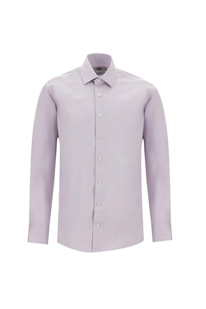 Long Sleeve Slim Fit Slim Fit Classic Non Iron Satin Cotton Shirt