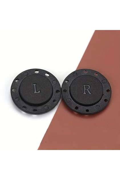 2 Pairs Black 2pairs Invisible Magnetic Snap Button Clothes Round Plastic Magnetic Concealed Button