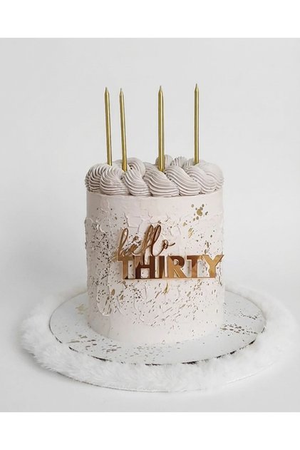Topper Tort Hello Thirty