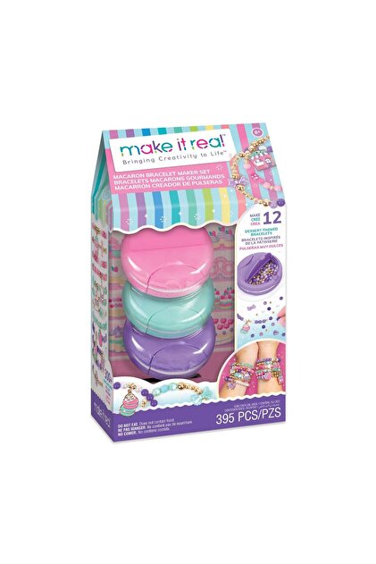 Set de creat bratari, Make It Real, Macarons, 395 piese