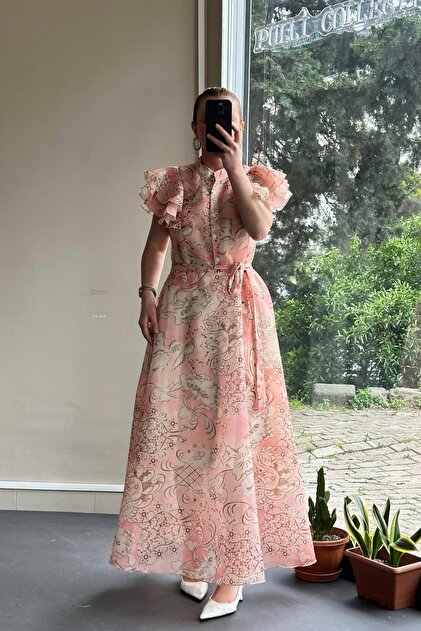 flared sleeve dress maxi Earthy Solstice Boho Bell Sleeve Maxi Dress Regular