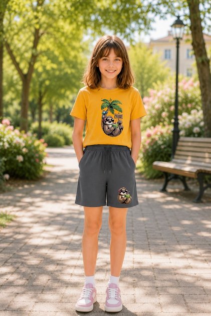 Armikids Girls' New Season Shorts and Top Set