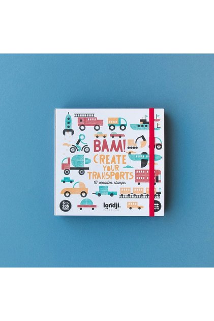 Joc creativ stampile Mijloace de transport,