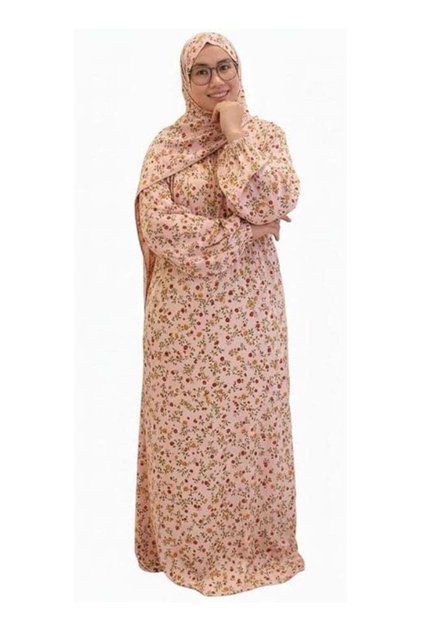 Prayer Dress for Women One-Piece | Islamic Full Prayer Outfit with Long Sleeves & Attached Scarf