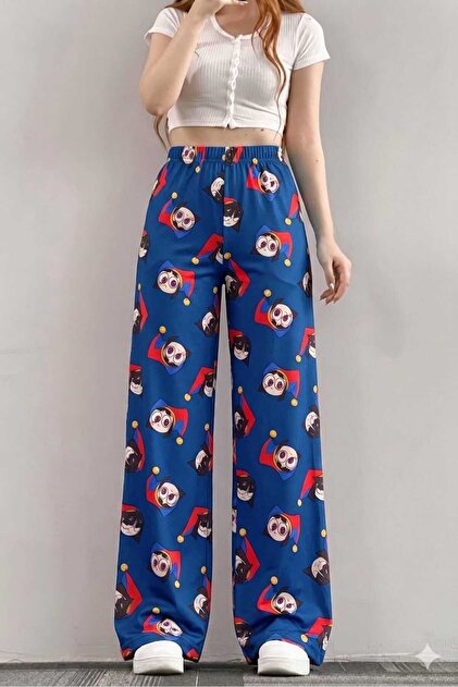 Digital Circus Pomni Jax Pijama Altı Kadın Pijama Anime