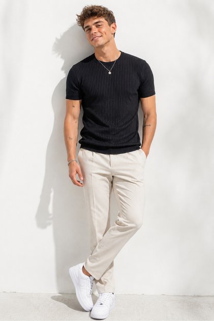 Men's short sleeve crew neck stretch t-shirt 26022