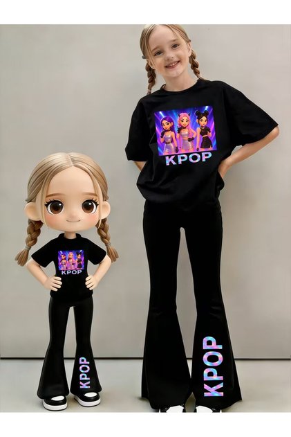 Girl's Spanish Style Leggings and T-Shirt Set