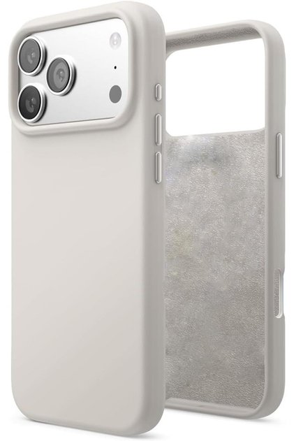 iPhone 17 Pro Compatible Silicone Case Stain-Resistant Suede Interior Wipeable Cover