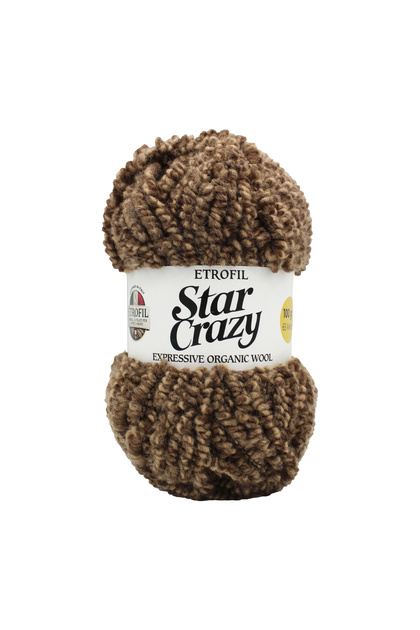 Star Crazy Knitting Yarn Milk Coffee 30% Organic Merino Wool 65% Acrylic 5% Polyester 100g 350m (Mu273)