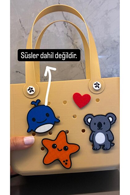 3D Bogg Tarzı Yazlık Çanta 15cm – Jibbitzler ile Kişiselleştirilebilir Çanta