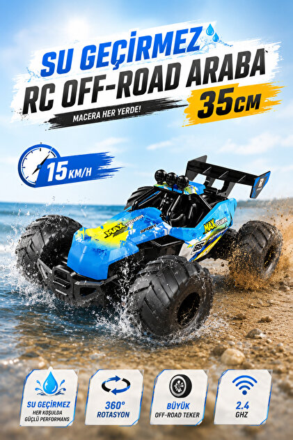 YILDIRIM OYUNCAK Uzaktan Kumandalı Şarjlı 15 Km/h Yapan Off Road