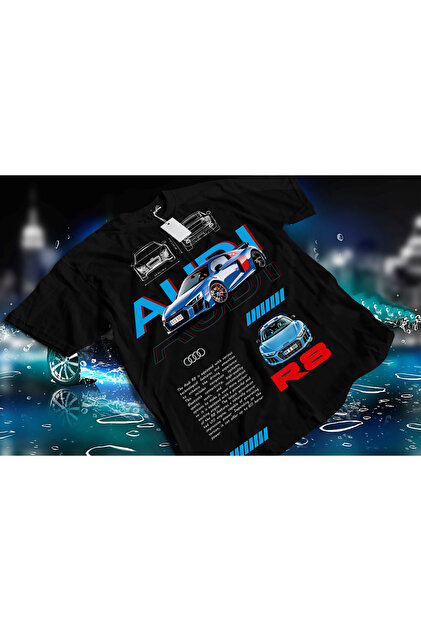 Audi R8 Sports Car Printed Unisex T-Shirt - Standard Fit Unisex T-Shirt