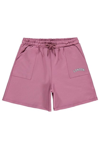 London Printed Shorts for Ages 10-13 - Pink