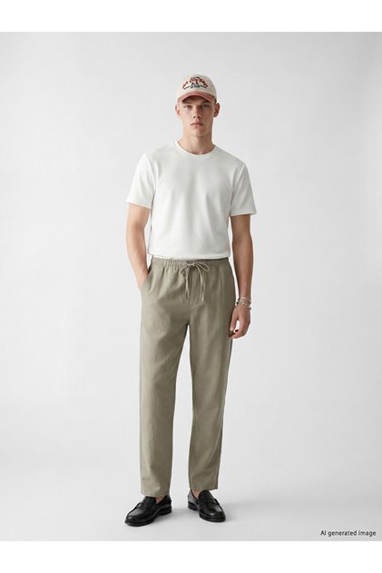 Gray Relax Fit Men's Trousers