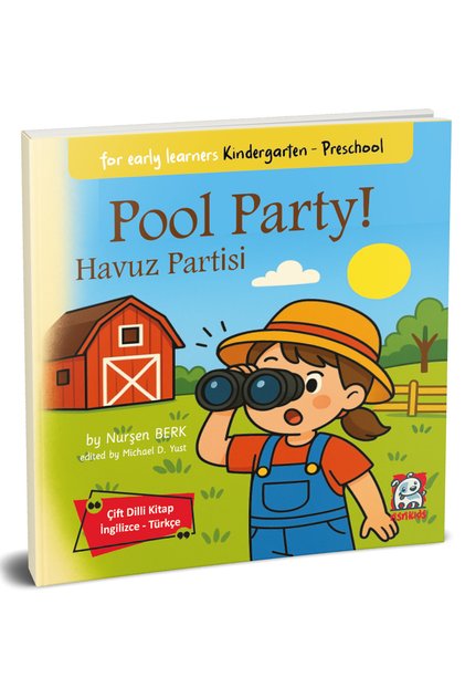 Pool Party - Pool Party - for Early Learners Kindergarten Preschool Bilingual Book English - Turkish