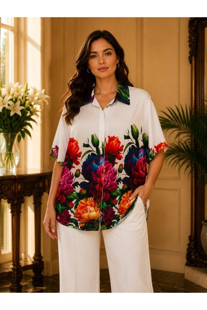 Camasa oversize model floral