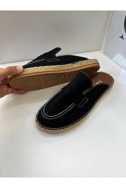 Espadrille Indoor Slippers Black