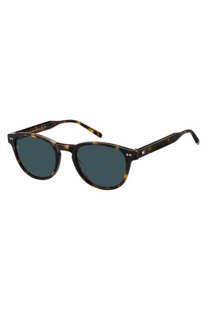 UV Protected Sunglasses Havana Frame Blue Mirror Lens 51mm - TH-2186/S-086