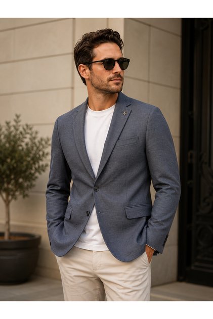 İçi Astarlı SlimFit Spor Ceket