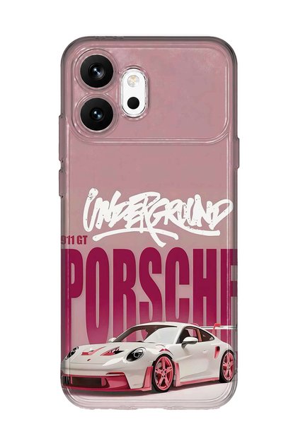 Honor 600 Compatible Retro Car Pattern Transparent Phone Case