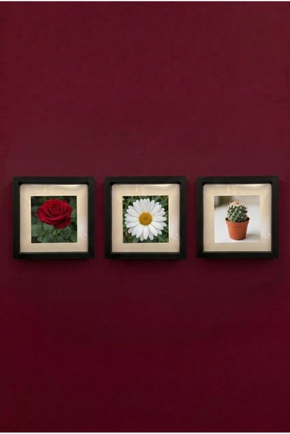 3 ADET 14X14 SÖK TAK FOTOĞRAF ÇERÇEVESİ