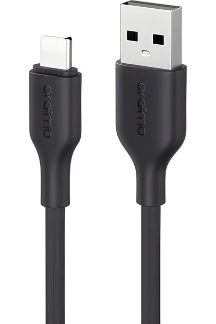 USB to Lightning 2A 1m Cable in Bag - RobustLine - Black