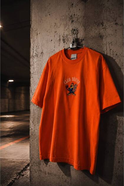 Rooster Oversize Orange T-Shirt