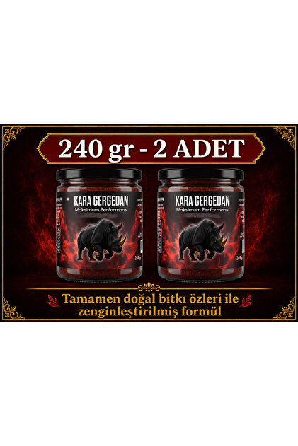 KARA GERGEDAN Doğal Bitkisel Destek Macunu 240 gr x 2 Adet
