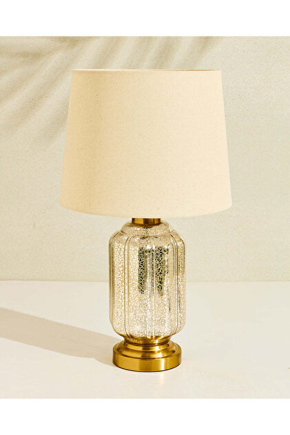 Gold Mercury Glass Base Table Lamp (51.5x30cm)