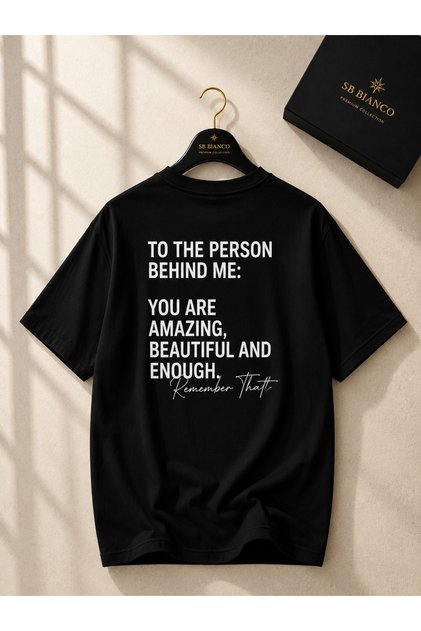 You Matter Inspirational Back Print Oversized Unisex Premium T-Shirt