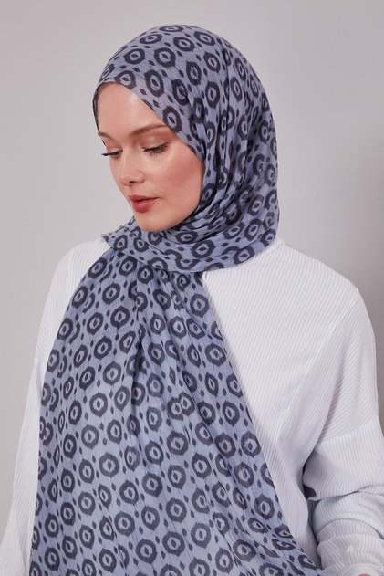 Gray Micro Patterned Craze Comfort Shawl