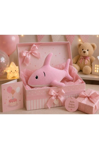 45cm Embroidery Detailed Sleeping Companion Shark & Gift Sleeping Companion Plush Toy