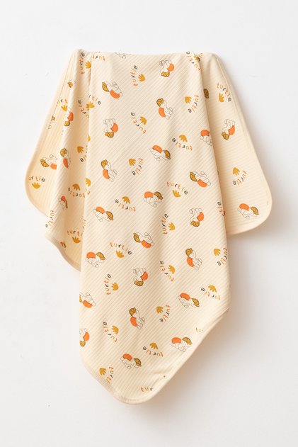 Little Turtle 100% Cotton Natural Cotton 80X90 cm Single Layer Baby Blanket