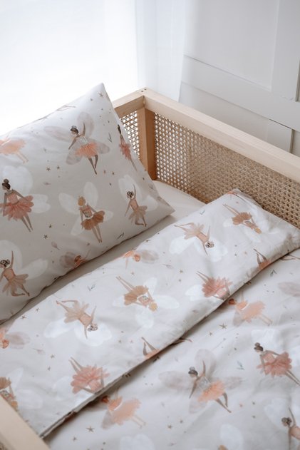 Ballerina Fairies Bedding Set with Sheets Montessori (100X200 - 50X70 - 80X180) - Fairy Garden