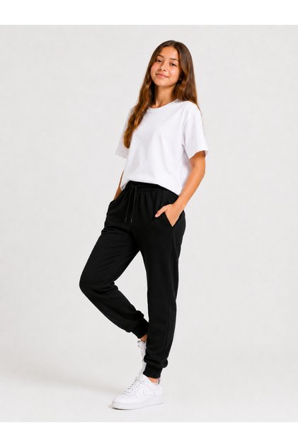 Girl's 2-Thread Seasonal Elastic Waist Comfortable Fit Sweatpants G2027-8