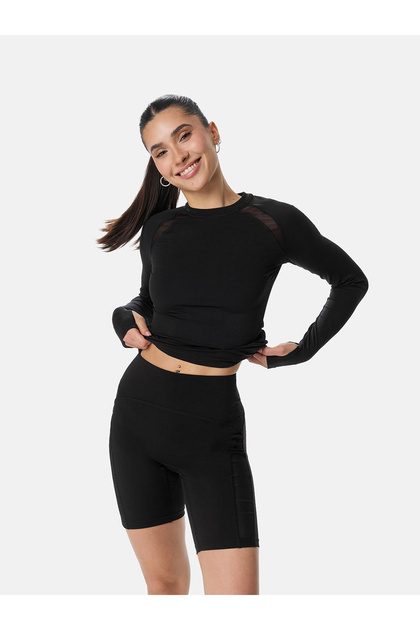 Women Mesh Biker Shorts