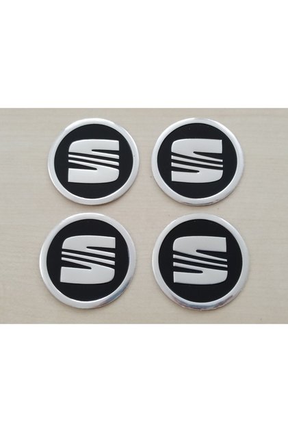 Seat Wheel Center Badge Aluminum 6cm (Seat Wheel Center Badge) - Seat Wheel Center Badge