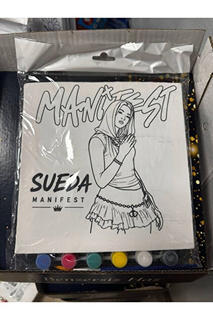 MANİFEST SUEDA TUVAL BOYAMA SETİ 20X20CM