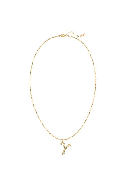 Çelik Üzeri Altın Kaplama Signature Collection Harf Kolye