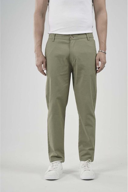 Lycra 100% Cotton Boyfriend Fit Pants