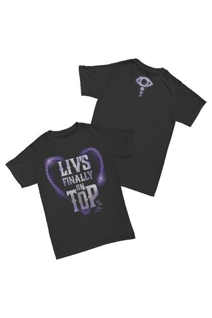 Liv Morgan Watch Me Title Printed Black Cotton T-Shirt