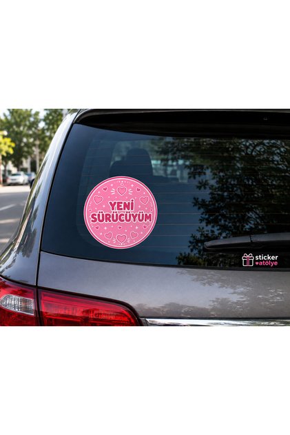 New Driver Sticker - Novice Driver Sticker - Relax More on the Road - 15X15Cm