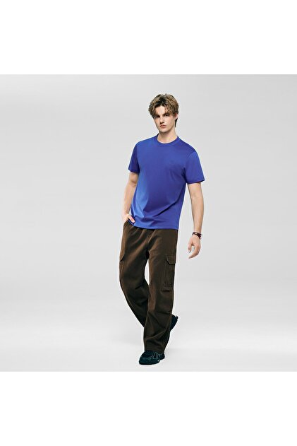Men's Slim Fit Liquid Touch Cotton Crew Neck Tee
