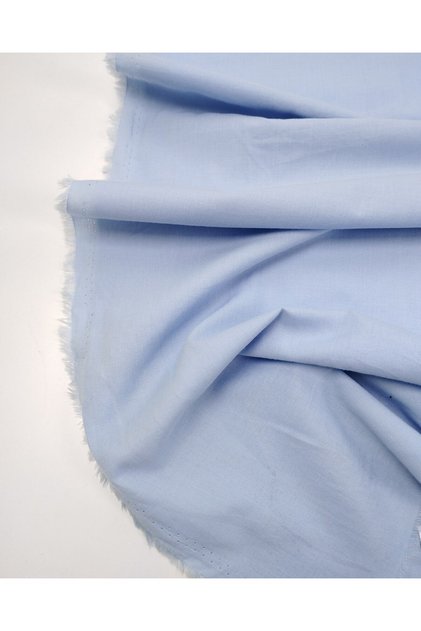 Light Blue Cotton Voile Woven Fabric Thin Shirt Fabric & Dress Fabric Width: 150cm