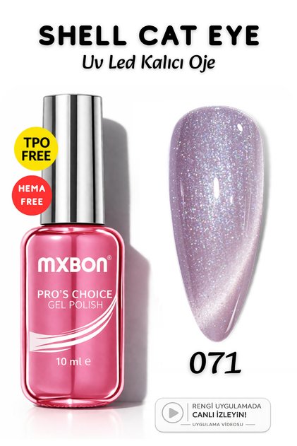 Uv Led Kalıcı Oje 10 ml Hema & TPO Free Shell Cat Eye - 071