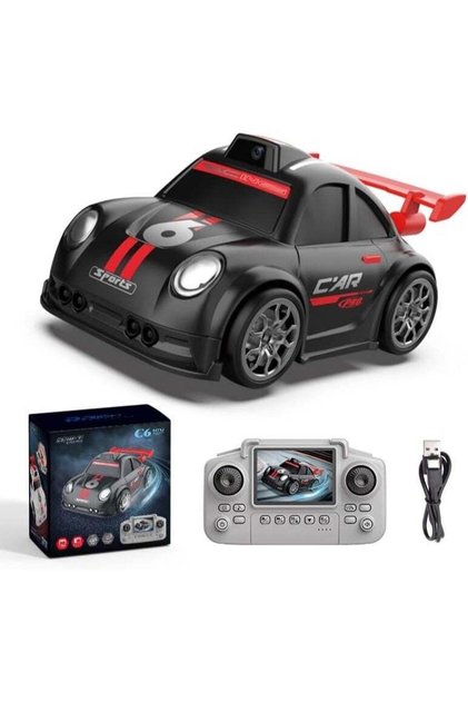 RC Drift Car with Camera 1080P AI Tracking Racing Vehicle, 2.4 Inch LCD Screen Remote Control, FPV Live View, High Speed Rechargeable Drift Car for Boys, Beginners, Kids and RC Hobby Enthusiasts