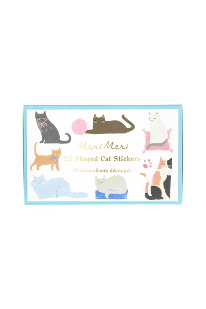 - Cat Shaped Stickers - Kedi Şekilli Çıkartmalar - 25 Çıkartma